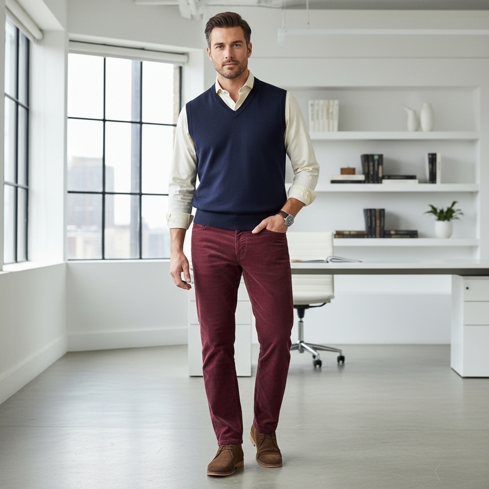 Teleria Zed Cobra F19 Zip Vino Red Corduroy Pants Size 34